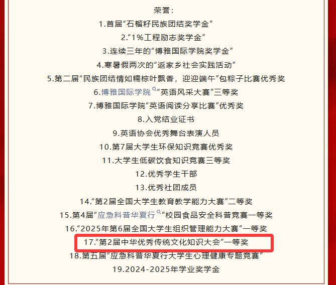 院校荣誉报道